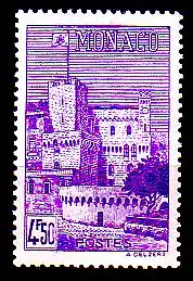 Monaco Mi.Nr. 239 Freim. Uhrturm des Schlosses (4,50)