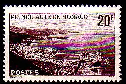 Monaco Mi.Nr. 244 Freim. Reede von Monaco aus Vogelschau (20)
