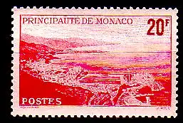 Monaco Mi.Nr. 389 Freim. Reede von Monaco aus Vogelschau (20)