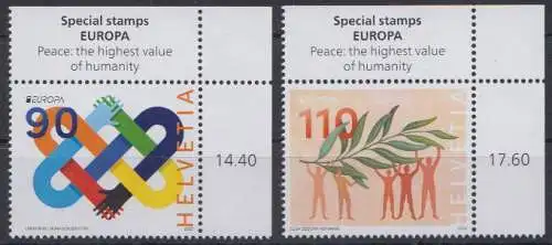 Schweiz MiNr. 2852-2853 Europa 2023 Frieden (2 Werte)