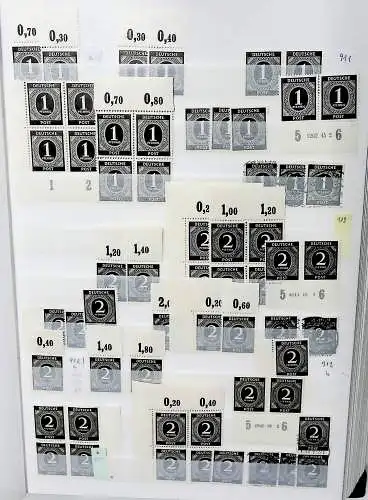 Sammlung Alliierte Besetzung (MiNr. 911 bis 970), großer Spezialbestand!!