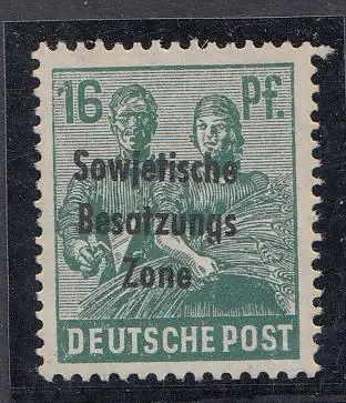 D, SBZ, Mi.Nr. 188 c, postfrisch, geprüft