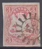 Bayern, Mi.Nr. 15, Staatswappen auf Sockel