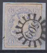 Bayern, Mi.Nr. 16, Staatswappen auf Sockel, Briefstück