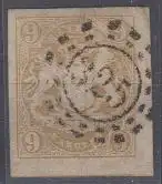 Bayern, Mi.Nr. 17, Staatswappen auf Sockel