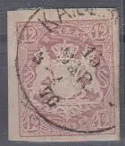 Bayern, Mi.Nr. 18, Staatswappen auf Sockel