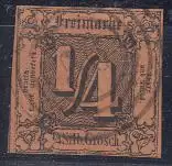 Thurn und Taxis, Mi.Nr. 1 Ziffern im Quadrat