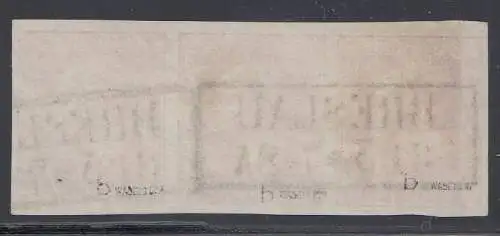 Preußen, Mi.Nr. 10b (3er-Streifen), König Friedr.-Wilhelm IV., gest., geprüft