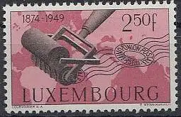 Luxemburg Mi.Nr. 461, 75 Jahre Weltpostverein (UPU) (2,50 Fr)