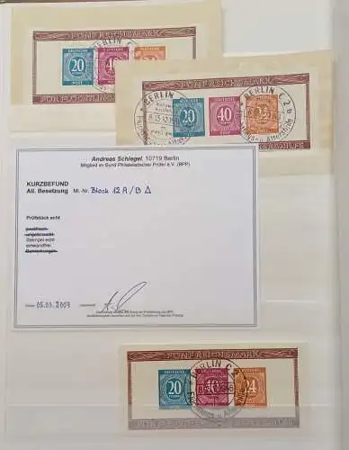 Sammlung Alliierte Besetzung (MiNr. 911 bis 970), großer Spezialbestand!!