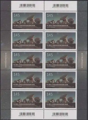 D,Bund MiNr. Klbg.3425 Astrophysik, Parabolantennen ALMA-Observatorium