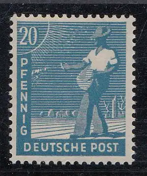 D,All.Bes.,Gem, Mi.Nr. 950d, Kontrollratsausgabe (20 Pf), Farbe geprüft