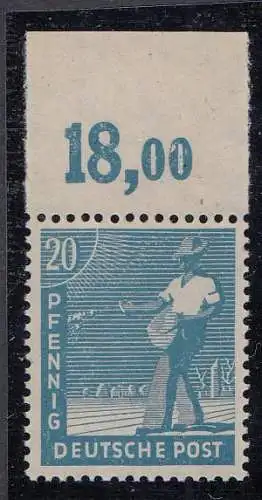 D,All.Bes.,Gem, Mi.Nr. 950d P OR ndgz, Kontrollratsausgabe (20 Pf) Farbe geprüft
