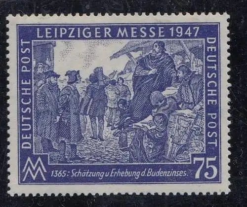 D,All.Bes.,Gem, Mi.Nr. 966b, Kontrollratsausgabe (75 Pf), Farbe geprüft