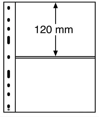 Leuchtturm Kunststoffhüllen OPTIMA C 2er Einteilung, glasklar 10er Pack (309942)