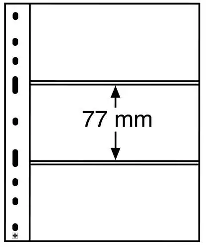 Leuchtturm Kunststoffhülle OPTIMA C 3er Einteilung, glasklar (317839)