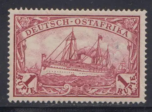 Deutsche Kolonien, Dtsch.-Ostafrika MiNr 19, Kaiseryacht "Hohenzollern", m. Falz