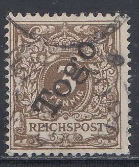Deutsche Kolonien, Togo MiNr 1, "Krone/Adler"