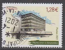 Andorra franz MiNr. 877 Kaufhausgebäude, Andorra la Vella