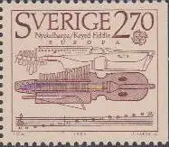 Schweden Mi.Nr. 1329Dr Europa 85, Jahr d.Musik, Schlüsselfiedel (2)