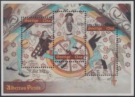 Schweden Mi.Nr. Block 31 500.Todestag Albertus Pictor