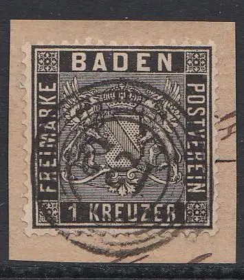 Baden, Mi.Nr. 9, Wappen, gestempelt "122" (Salem)