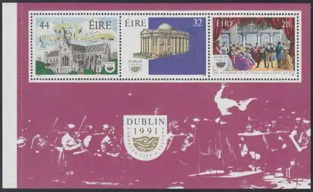 Irland Mi.Nr. H-Blatt 25 Dublin, Kulturhauptstadt Europas 91