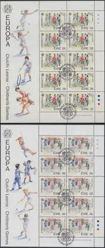Irland Mi.Nr. Klbg.679-80 Europa 89, Kinderspiele (2 Kleinbögen)