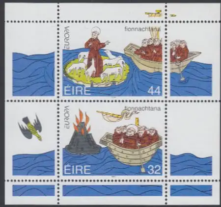 Irland Mi.Nr. Block 12 Europa 94, Entdeckungen, Seereisen hl.Brendan