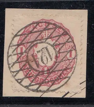 Sachsen, Mi.Nr. 16, Freim. Wappen gestempelt "124"