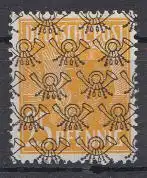 D, Bizone, Mi.Nr. 45II Arbeiter mit Netzaufdruck (25 Pf)