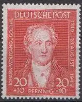 D, Bizone, Mi.Nr. 109 Goethe (20+10 Pf)