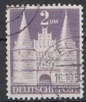 D, Bizone, Mi.Nr. 98Iwg Bauten weit gezähnt kurze Treppe (2 M)