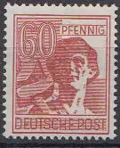 D,All.Bes.,Gem, Mi.Nr. A956 II. Kontrollratsausg.karminbr. (60 Pf)