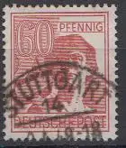 D,All.Bes.,Gem, Mi.Nr. A956 II. Kontrollratsausg.karminbr. (60 Pf), "Stuttgart"