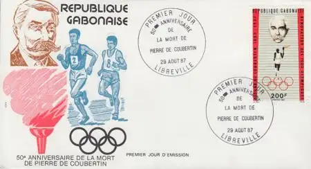Gabun Mi.Nr. 991 Baron Pierre de Coubertin (200)