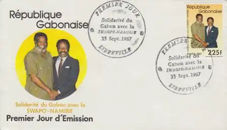 Gabun Mi.Nr. 992 Solidarität mit der SWAPO (225)