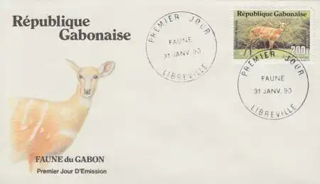 Gabun Mi.Nr. 1055 Wildtiere, Antilope (200)