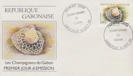 Gabun Mi.Nr. 1066 Einheimische Pilze, Schleierdame (100)