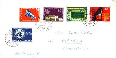 Schweiz Mi.Nr. 918-22 Jahresereignisse (5 Werte)