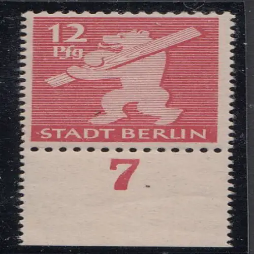 D, SBZ, Mi.Nr.5 AAwbx Freimarken Berliner Bär und Eiche, postfrisch, geprüft