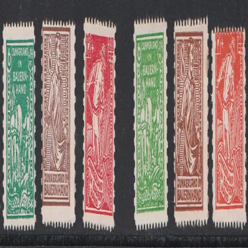 D, SBZ, Mi.Nr.23 bis 25 a und b, postfrisch 