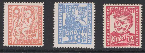 D, SBZ, Mi.Nr.26 bis 28 postfrisch