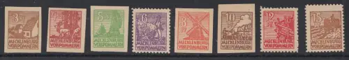 D, SBZ, Mi.Nr.29y bis 40y, postfrisch