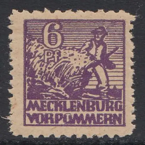 D, SBZ, Mi.Nr.33yd, Plattenfehler XV, postfrisch, geprüft