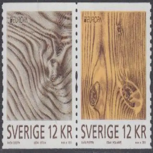 Schweden Mi.Nr. Zdr.W1078 Europa 11, Der Wald