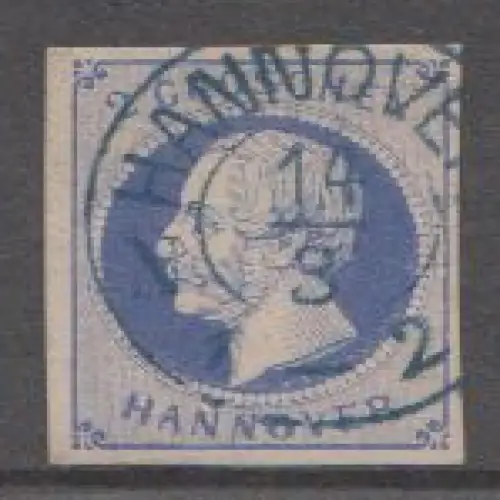 Hannover, Mi.Nr. 15a, König Georg V.
