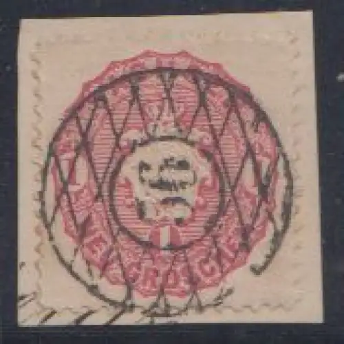 Sachsen, Mi.Nr. 16, Freim. Wappen 