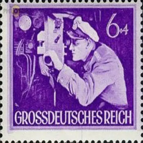 D,Dt.Reich Mi.Nr. 876y Heldengedenktag U-Boot Kommandant (6+4)