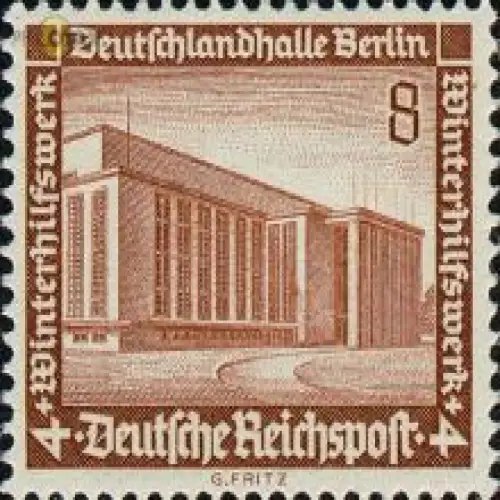 D,Dt.Reich Mi.Nr. 638 Winterhilfswerk, Deutschlandhalle Berlin (8+4)